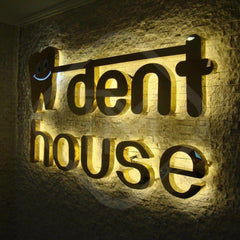 Minimalist Luxury Signs| Modern 3D Metal Letter Logo Sign – Custom Business Signage