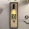 Premium Natural Stone Signs -Illuminated Slate House Sign - Vintage Aluminum Letters