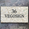 Contemporary House Signs – Natural Stone Mosaic Parquet Simple and Elegant Doorplate