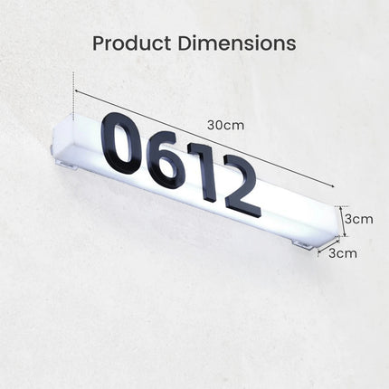 Acrylic 3D Letter Lightbox – Custom Black Luminous Sign – Wall-Mounted Business Display