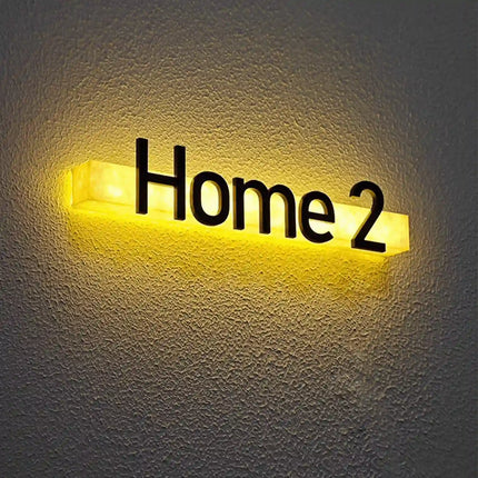 Acrylic 3D Letter Lightbox – Custom Black Luminous Sign – Wall-Mounted Business Display