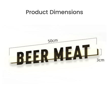 Acrylic LED Business Sign – Custom 3D Letters – Suspended Storefront Lightbox