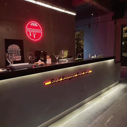 Acrylic LED Business Sign – Custom 3D Letters – Suspended Storefront Lightbox