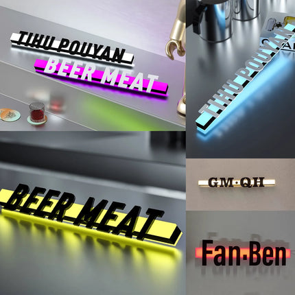 Acrylic LED Business Sign – Custom 3D Letters – Suspended Storefront Lightbox