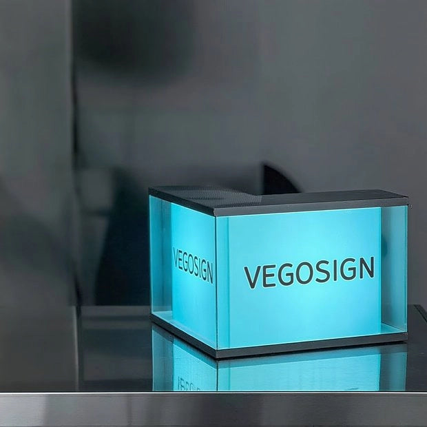 Acrylic Modern Business Sign – Custom Side-Mount Lightbox with LED Glow