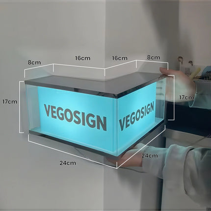 Acrylic Modern Business Sign – Custom Side-Mount Lightbox with LED Glow
