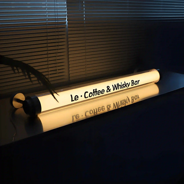 Acrylic Tube Lightbox – Custom Round Column Sign – Multi-Mount LED Business Display