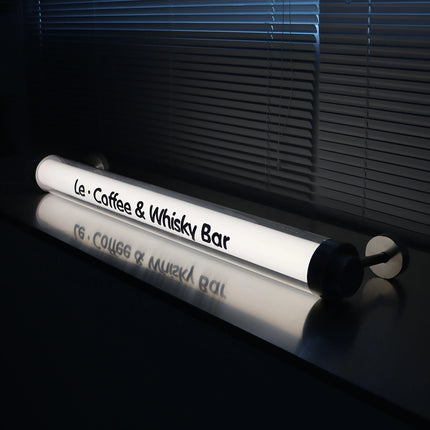 Acrylic Tube Lightbox – Custom Round Column Sign – Multi-Mount LED Business Display