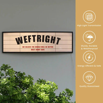 American-Style Curved Wall-Mounted Outdoor Shop Sign Custom
