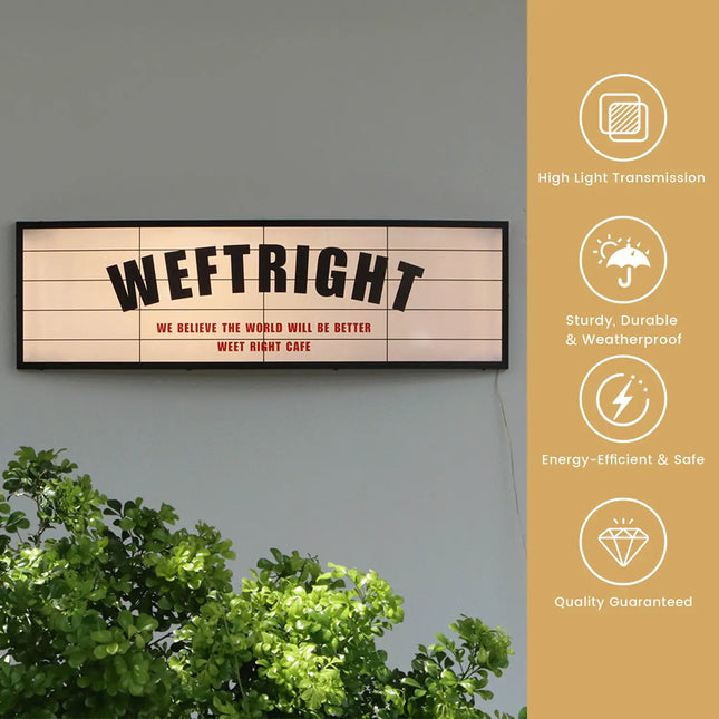 American-Style Curved Wall-Mounted Outdoor Shop Sign Custom