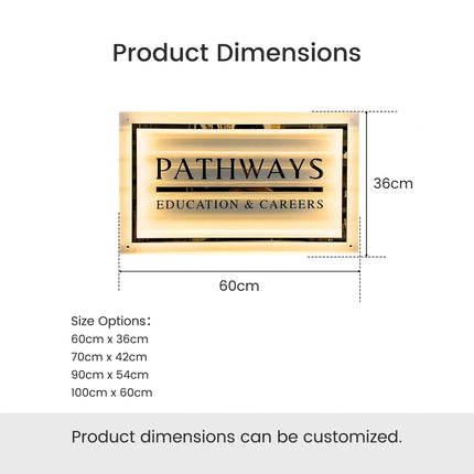 Backlit Acrylic Sign – Custom 3D UV Lettering – Indoor LED Beauty Salon Signage