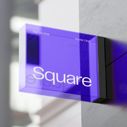 Designer Acrylic Side-Mount Business Sign – Custom Multi-Color Light box for Storefronts