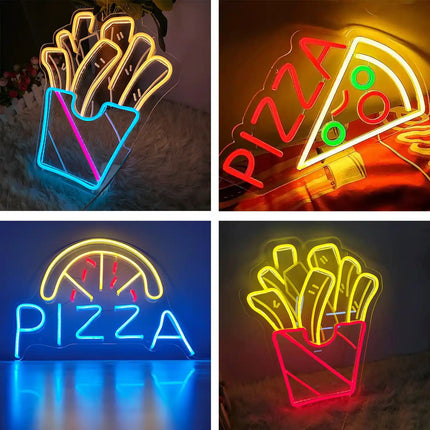 Brazilian Coxinha Neon Sign – Custom LED Wall Light for Restaurant or Home Decor