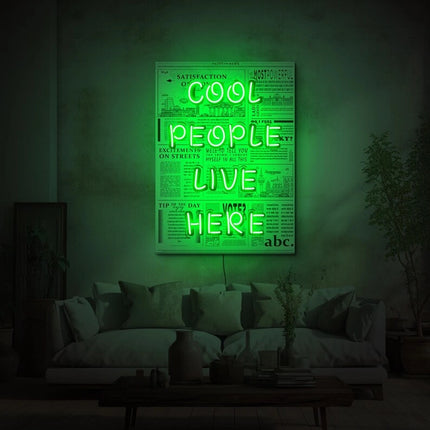 Chic Artistic Neon Sign Poster Logo Customization 02