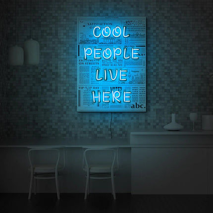 Chic Artistic Neon Sign Poster Logo Customization 03