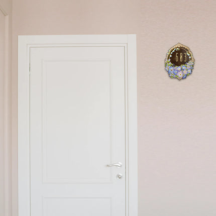 Cloisonné Enamel European Relief Pattern Doorplate