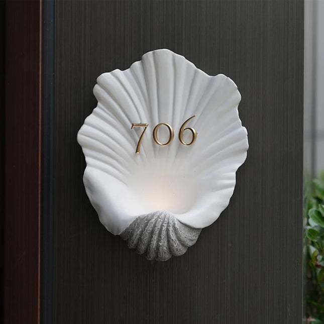 Contemporary Matte Resin House Sign