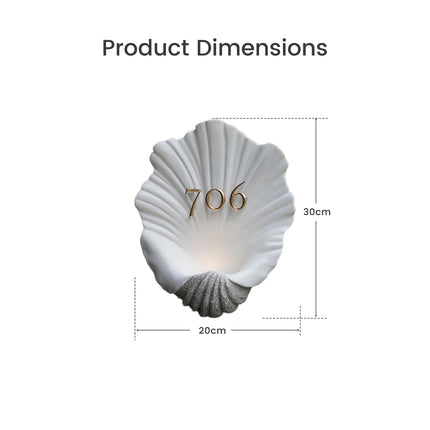 Contemporary Matte Resin House Sign