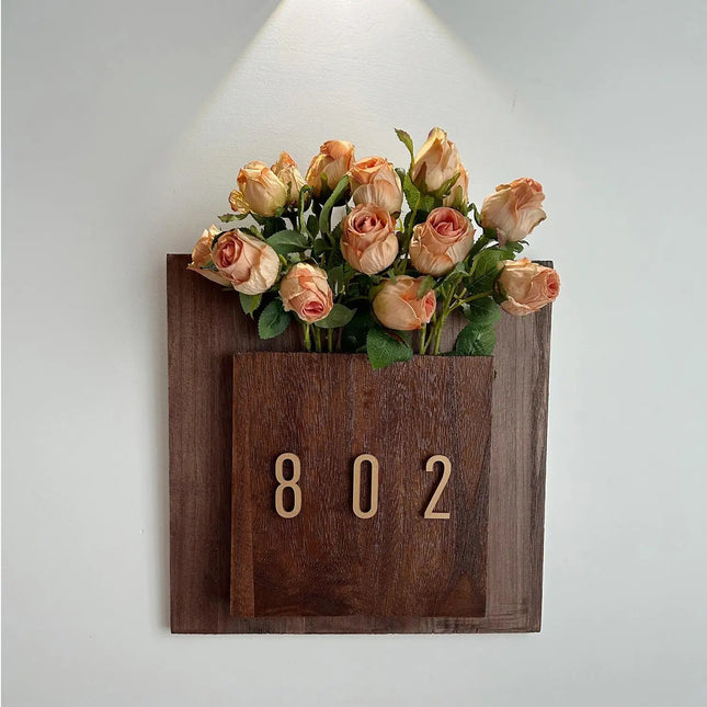 Creative Acrylic Double-layer Flower Arrangement House Sign 01