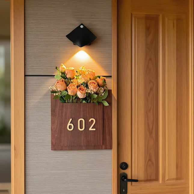 Creative Acrylic Double-layer Flower Arrangement House Sign 02