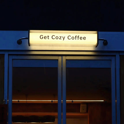 Creative Double-Layer Transparent Acrylic Hanging Shop Sign Custom