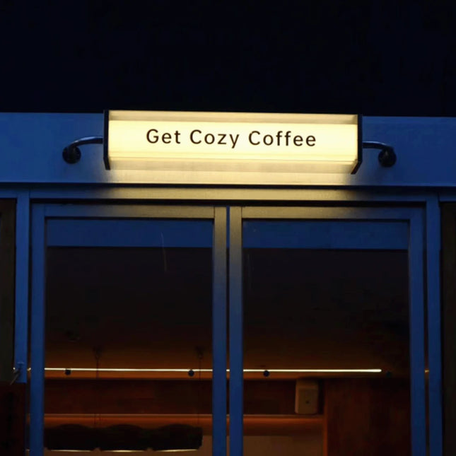 Creative Double-Layer Transparent Acrylic Hanging Shop Sign Custom