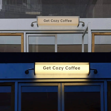 Creative Double-Layer Transparent Acrylic Hanging Shop Sign Custom