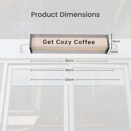 Creative Double-Layer Transparent Acrylic Hanging Shop Sign Custom