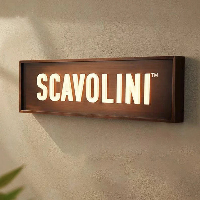 Custom Acrylic LED Business Sign – 3D Frosted Letters with Stainless Steel Frame | Illuminated Logo Sign for Storefronts & Offices