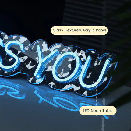 Custom Acrylic Neon Shop Sign – Ambient Wall Decor for Store or Room