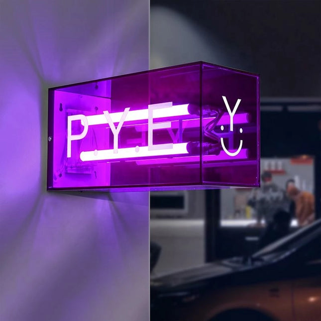 Custom Acrylic Side-Mount Shop Sign with Tube Lighting – Wall Light box