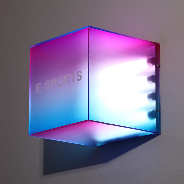 Custom Gradient Acrylic Light Box – Creative Colorful Illuminated Shop Sign