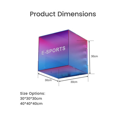 Custom Gradient Acrylic Light Box – Creative Colorful Illuminated Shop Sign
