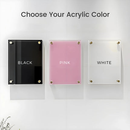 Custom Minimalist Acrylic Business Sign – Sleek Store Signboard