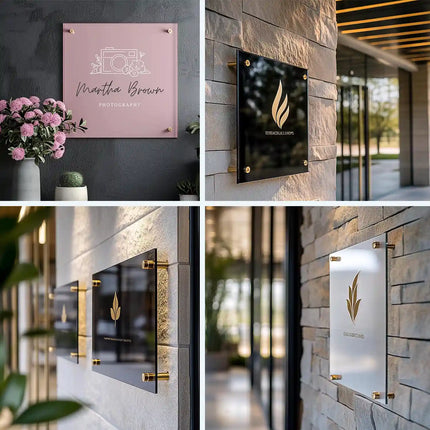 Custom Minimalist Acrylic Business Sign – Sleek Store Signboard