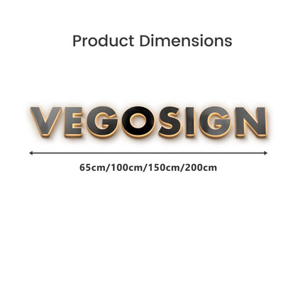 Custom Modern 3D Metal Backlit Shop Sign – Minimalist Wall Letter Sign