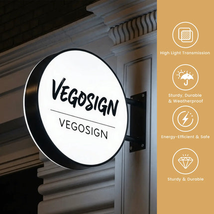Customized Acrylic Wall  Mounted LED Light Box- Modern Stylish Sign