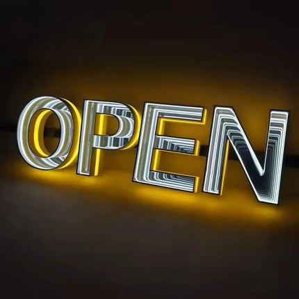 Cyberpunk 3D Colorful Neon Letter Shop Sign – Illuminated Custom