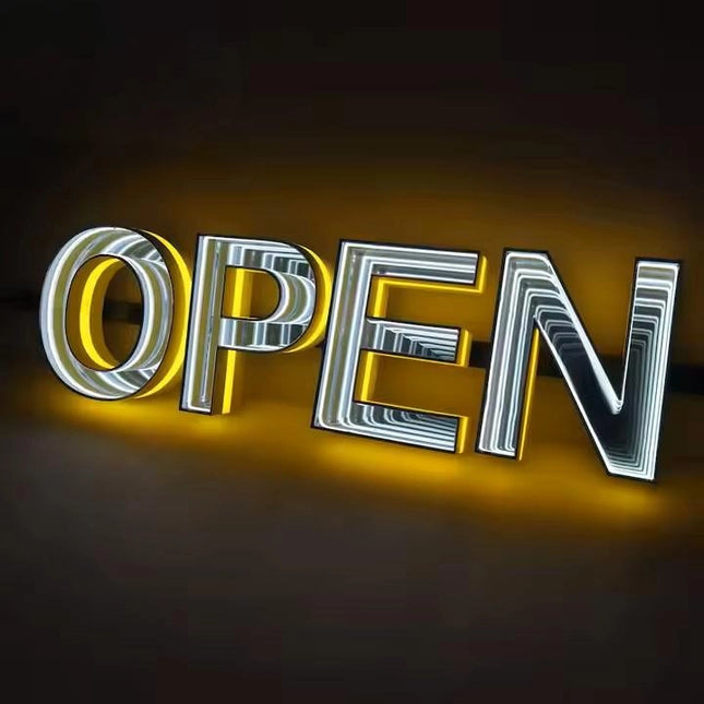 Cyberpunk 3D Colorful Neon Letter Shop Sign – Illuminated Custom