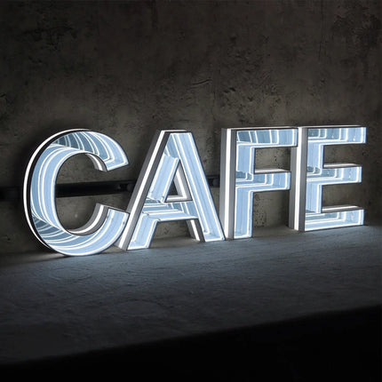 Cyberpunk 3D Colorful Neon Letter Shop Sign – Illuminated Custom