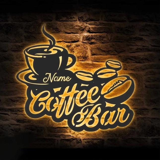 Dimmable Metal Neon Coffee Sign  | Home Coffee Corner Decor, Dimmable, Perfect Gift Idea01