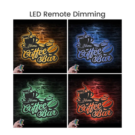 Dimmable Metal Neon Coffee Sign  | Home Coffee Corner Decor, Dimmable, Perfect Gift Idea 05