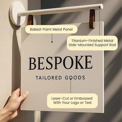 Fashion Double-Sided Metal Storefront Sign – Custom Shop Entrance Sign