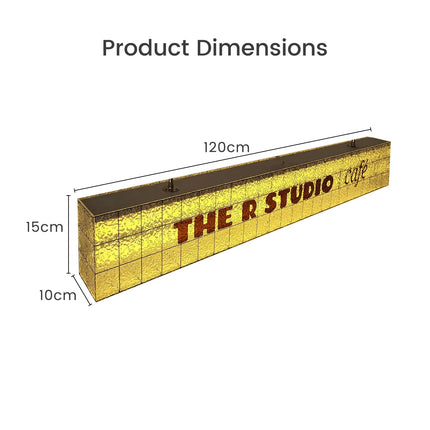 Full Glow Acrylic Light Box – Custom Rectangular Shop Sign for High-End Branding