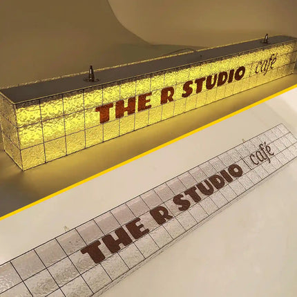 Full Glow Acrylic Light Box – Custom Rectangular Shop Sign for High-End Branding