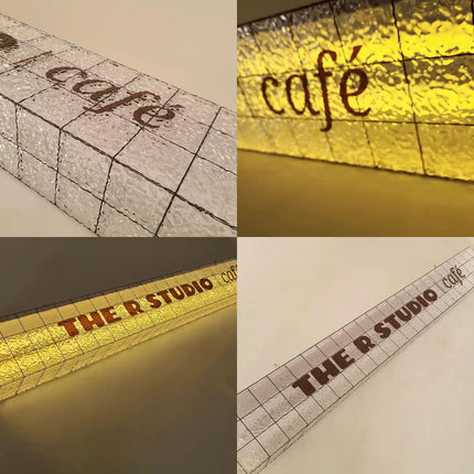 Full Glow Acrylic Light Box – Custom Rectangular Shop Sign for High-End Branding