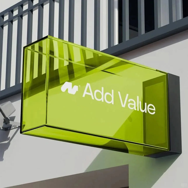 Designer Acrylic Side-Mount Business Sign – Custom Multi-Color Light box for Storefronts