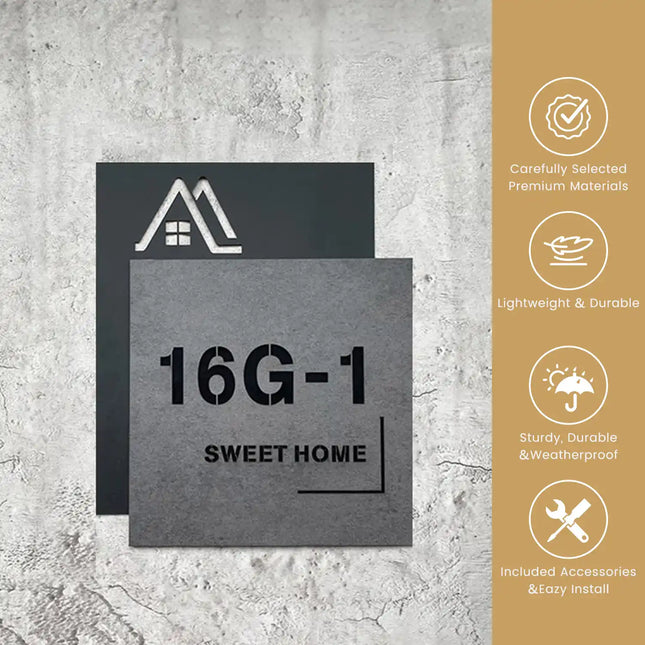 High-End Simple Acrylic Villa Doorplate