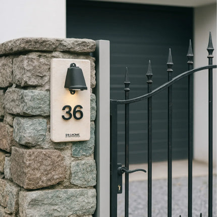 High-Grade Outdoor Limestone Luminous Doorplate