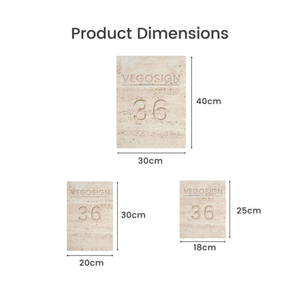 High-Grade Travertine Induction Luminous Doorplate